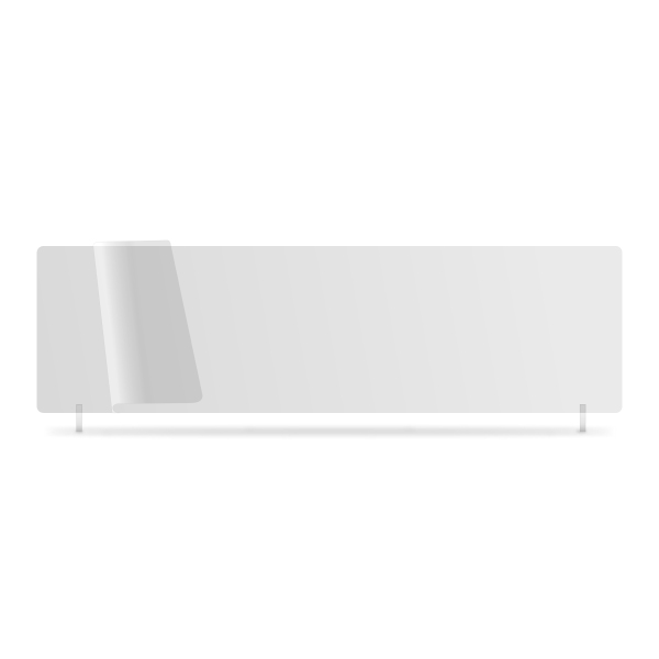 nrw040w - White 533x152mm Wet Reflective