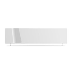 nrw036w - White 520x127mm Wet Reflective