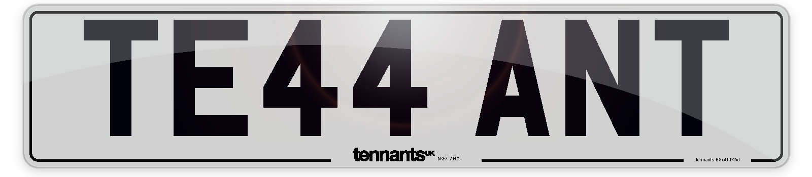 A white Standard Number Plate A white Standard Number Plate