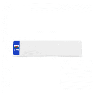 White CYM Flag Reflective