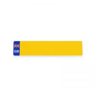 PACK of 50 x GB Number Plate ACRYLIC BLANKS Reflectives 25 white, 25 yellow 