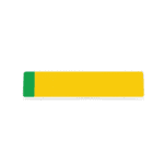 Oblong Yellow ZEV Badge Reflective