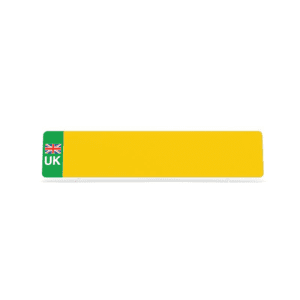10 Yellow ZEV UK Flag Reflective