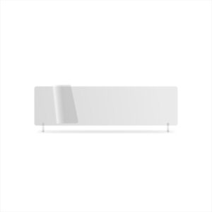nrw033w - White 406x111mm Wet Reflective