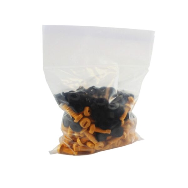 100 Yellow Nuts and Bolts