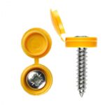 Screws-with-Yellow-Caps-Closeup