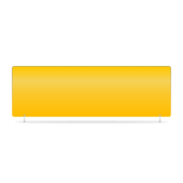 lg039y - Yellow 520x165mm ABS Plates