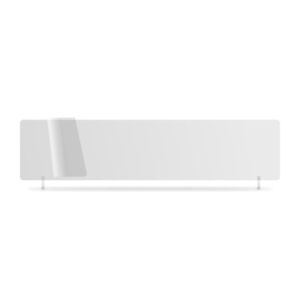 nrw035w - White 520x121mm Wet Reflective