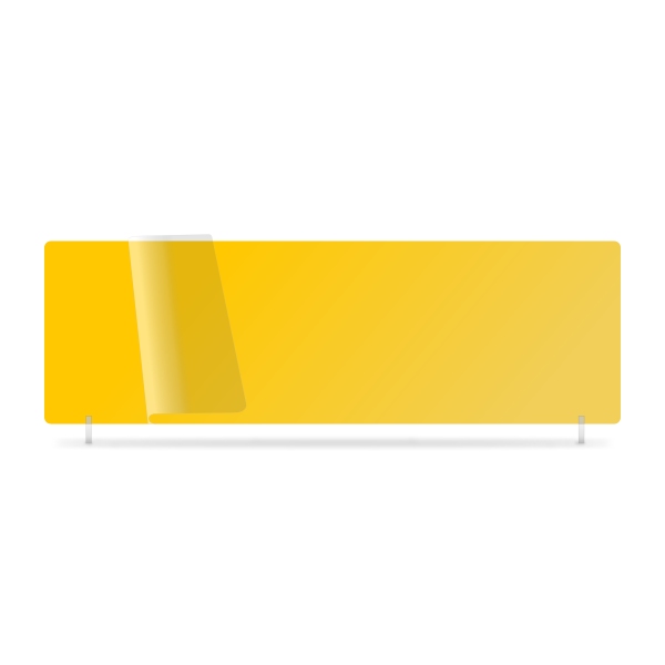 nrw039y - Yellow 520x165mm Wet Reflective