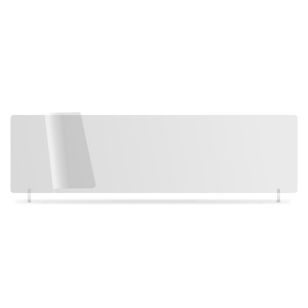 nrw041w - White 559x152mm Wet Reflective