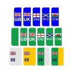 Our National Flags Green ZEV and Overseas Side Badges