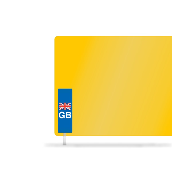 11x8 National Flag Reflective - Badge