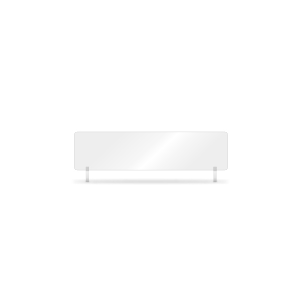 White 305x76mm ABS Plates