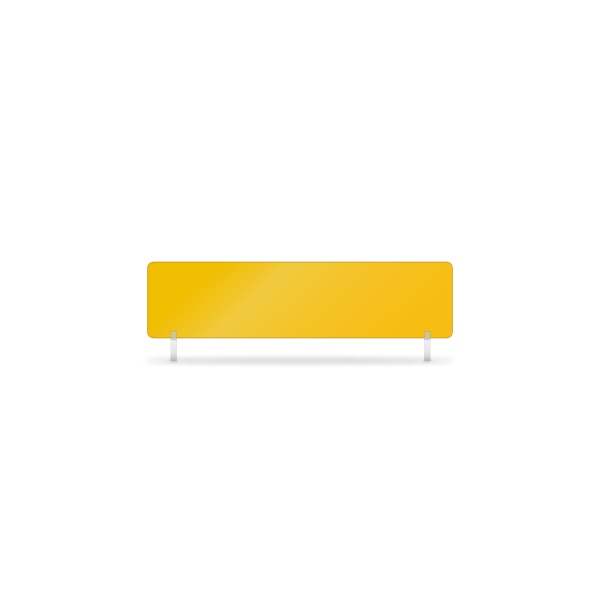 Yellow 305x76mm ABS Plates