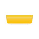 048 Shaped Plate: Yellow EnviroPlate - 552x171mm