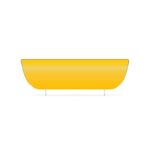 053 Shaped Plate: Yellow EnviroPlate - 575x160mm