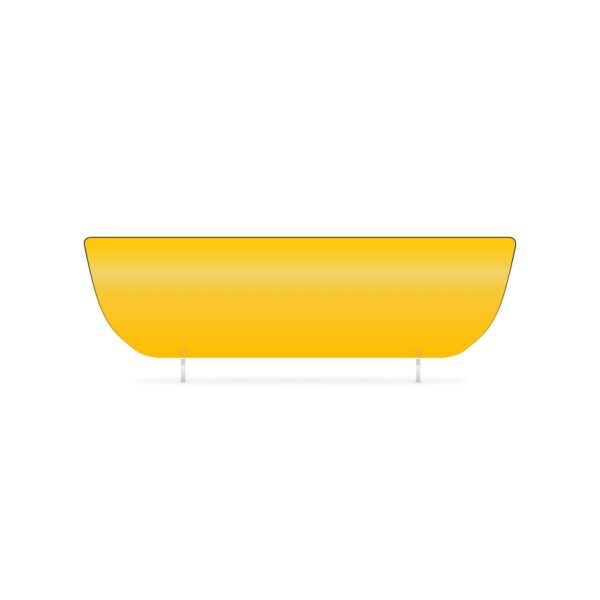 053 Shaped Plate: Yellow EnviroPlate - 575x160mm