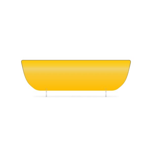 053 Shaped Plate: Yellow EnviroPlate - 575x160mm