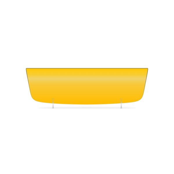 058 Shaped Plate: Yellow EnviroPlate - 560x165mm