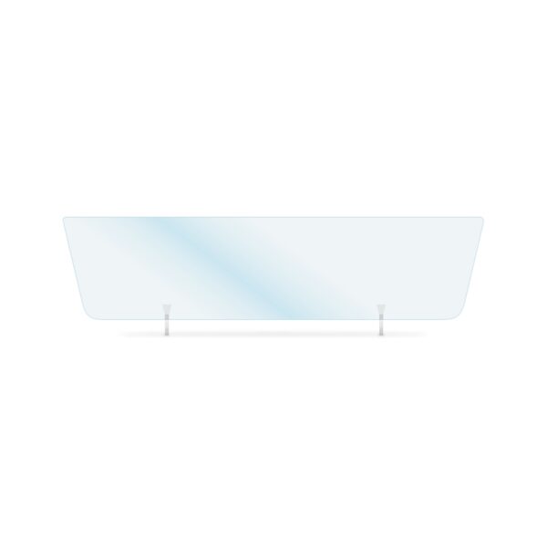 059 Shaped Plate: Clear Acrylic - 615x150mm