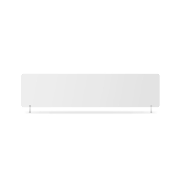 naw018 - 457x111mm Clear Acrylic