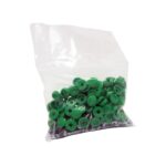 100 Screws with Green Caps
