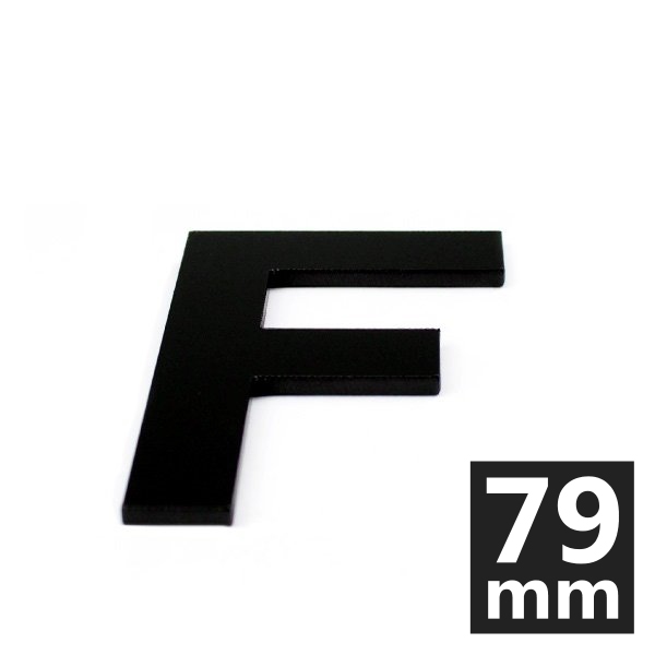 True 3D 79mm Letter F