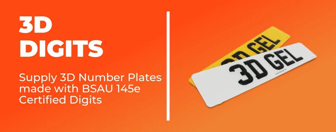 3D Digits for Number Plates