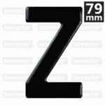 3D GEL Letter Z Digits
