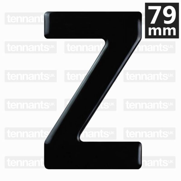 3D GEL Letter Z Digits
