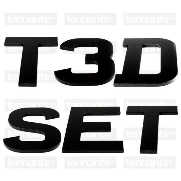 Full True 3D Digits Set