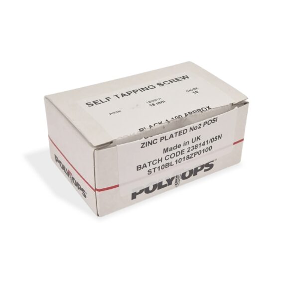 100 Black Polytop Screws