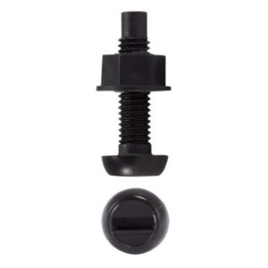 Black Nuts and Bolts - Closeup